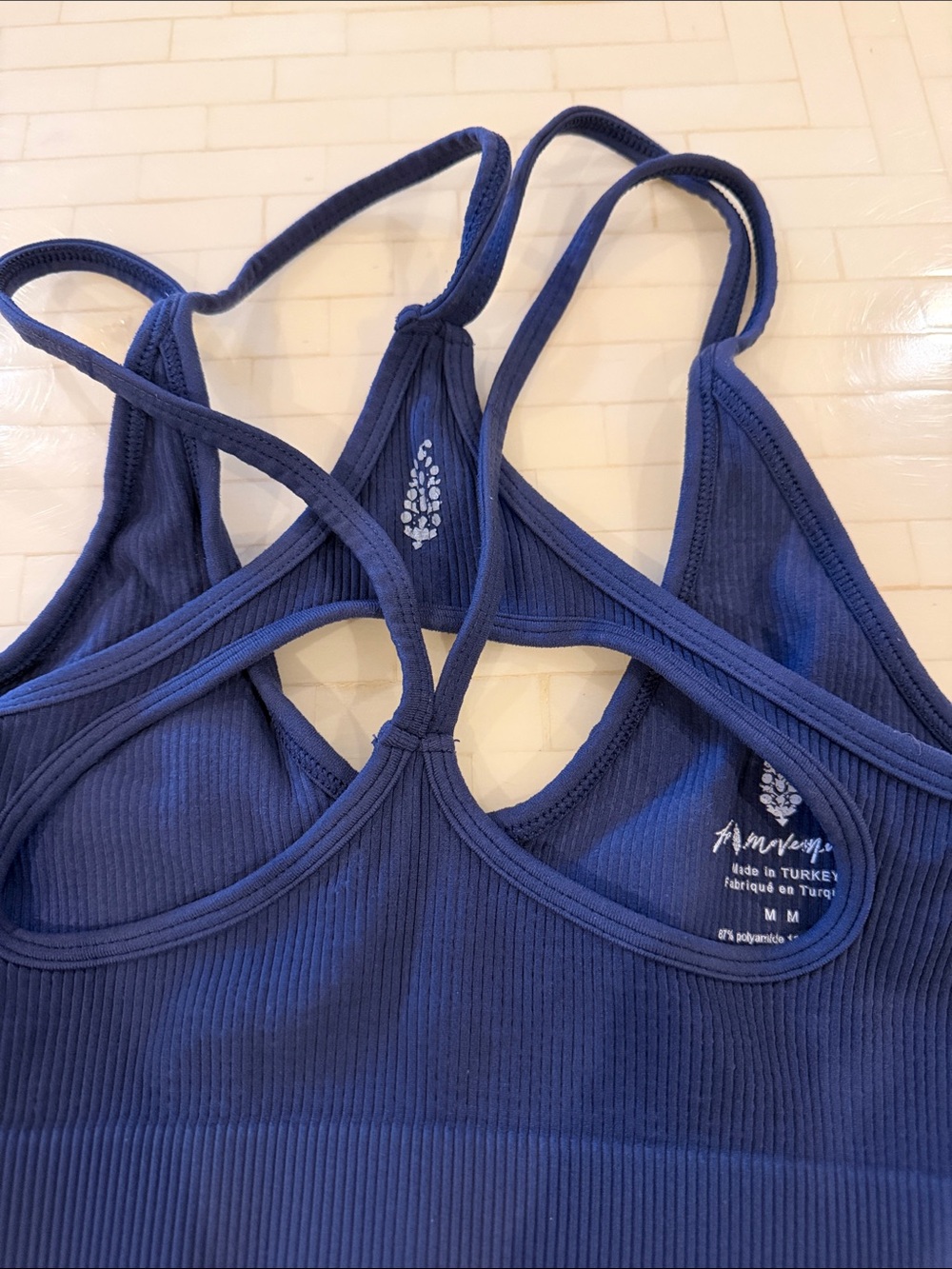 Free People (Free Throw) Sports Bra- Navy, M - Picture 2 of 5